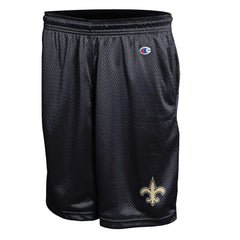 New Orleans Saints Champion Classic Mesh Shorts - Black on sale