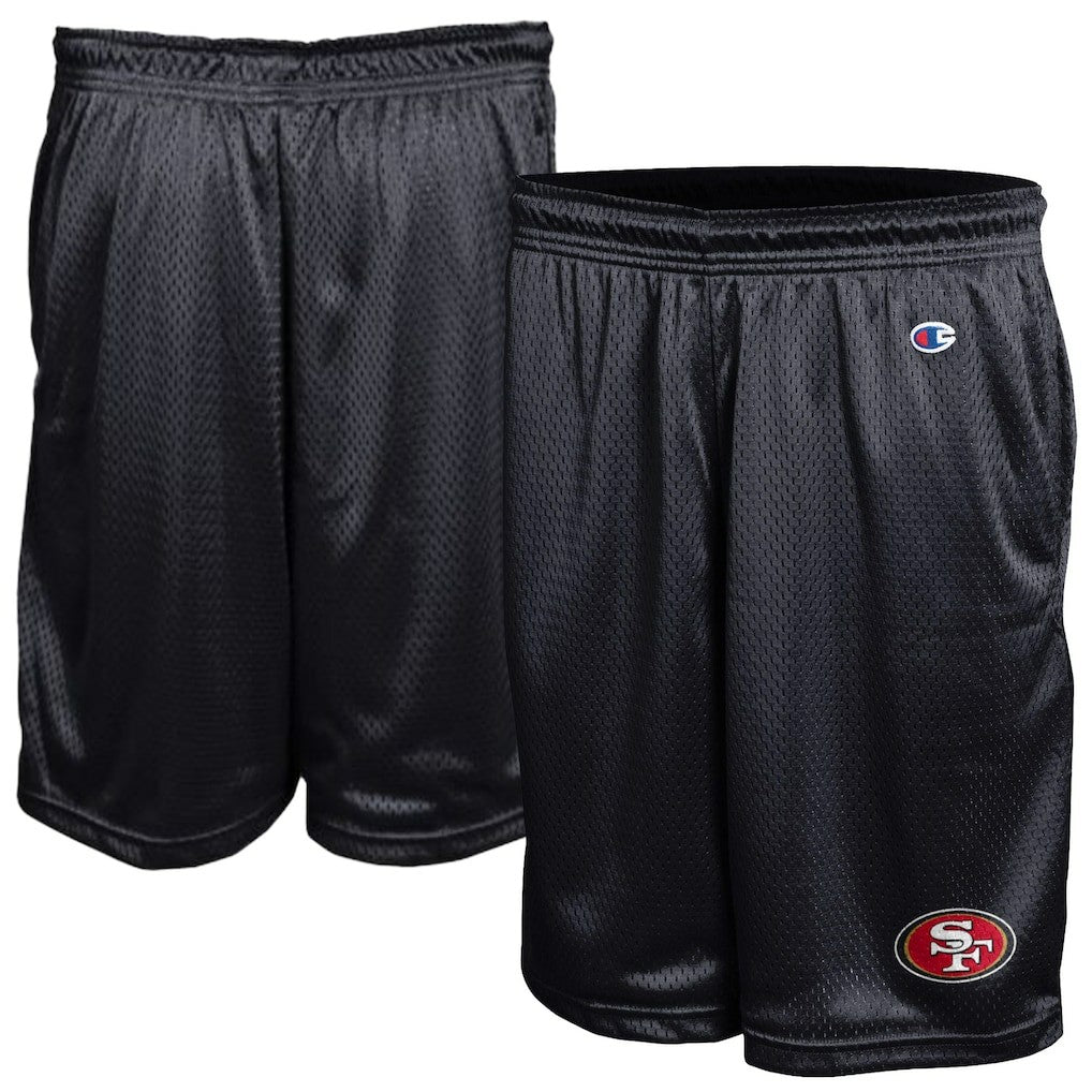 San Francisco 49ers Champion Classic Mesh Shorts - Black for sale