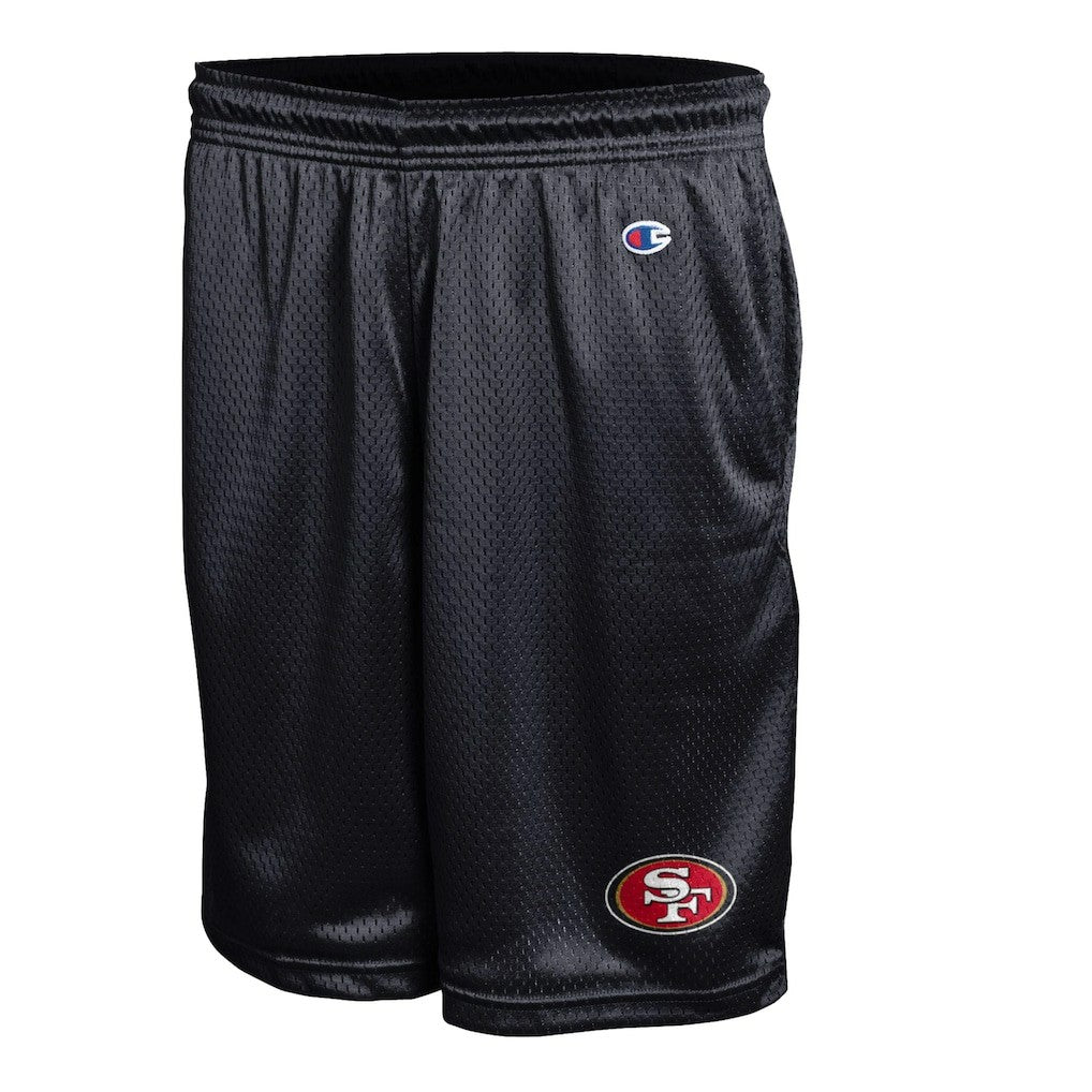 San Francisco 49ers Champion Classic Mesh Shorts - Black for sale