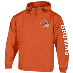Cleveland Browns Champion Packable Windbreaker Half-Zip Jacket - Orange discount