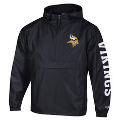 Minnesota Vikings Champion Packable Windbreaker Half-Zip Jacket - Black sale