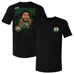 Jayson Tatum Boston Celtics 500 Level Caricature T-Shirt - Black cheap