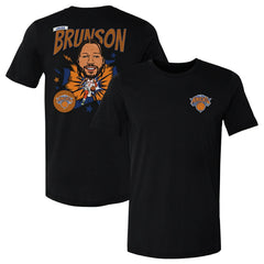 Jalen Brunson New York Knicks 500 Level Caricature T-Shirt - Black shop