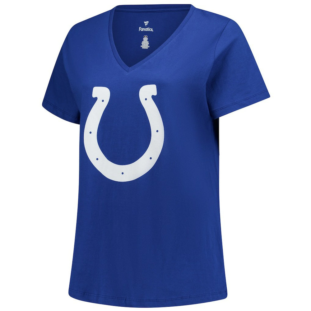 Tyler Warren Indianapolis Colts Women's Plus Size Name & Number V-Neck T-Shirt - Royal cheap