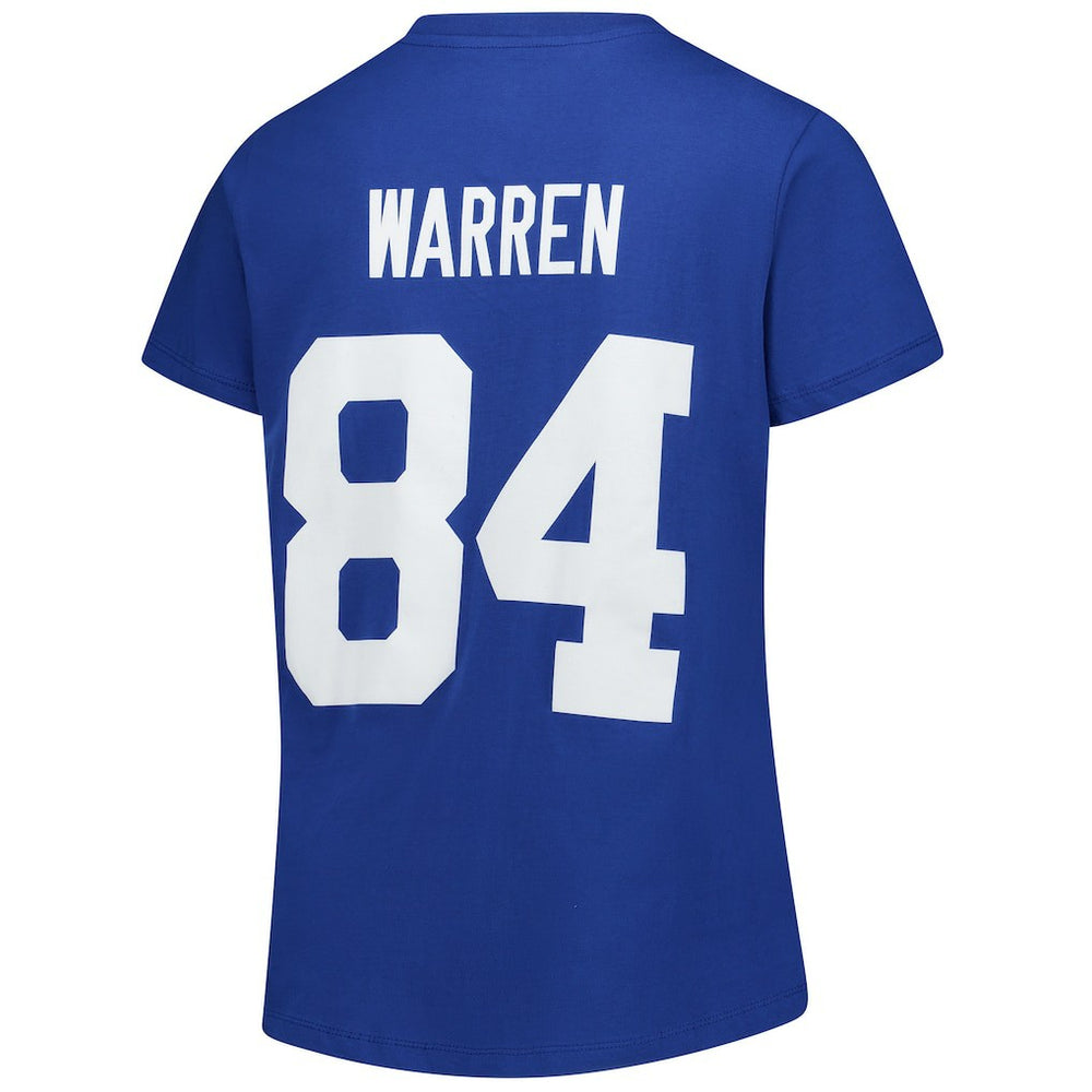 Tyler Warren Indianapolis Colts Women's Plus Size Name & Number V-Neck T-Shirt - Royal cheap