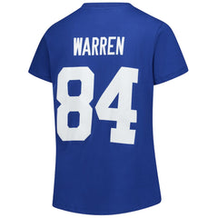 Tyler Warren Indianapolis Colts Women's Plus Size Name & Number V-Neck T-Shirt - Royal cheap