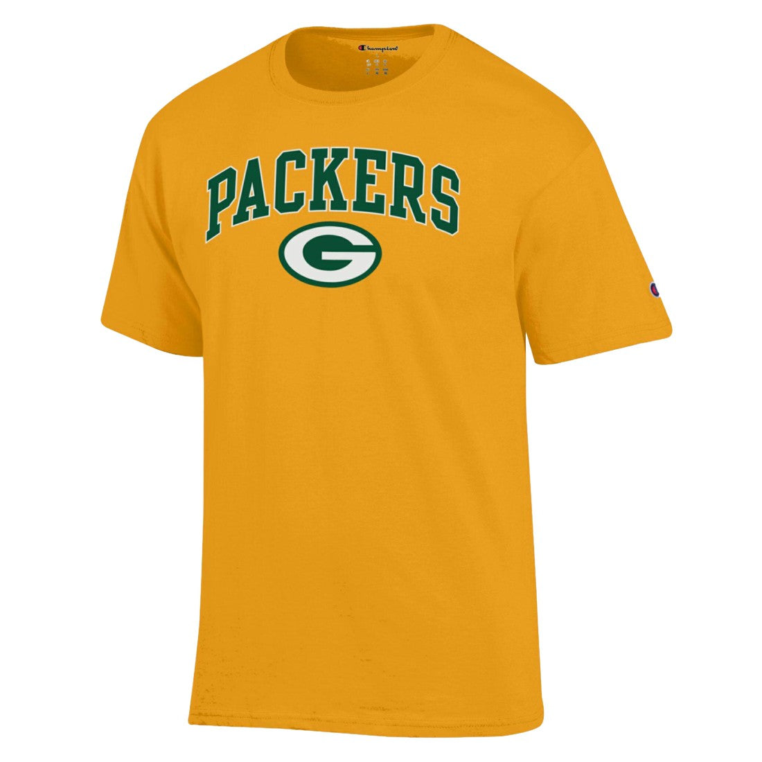 Green Bay Packers Champion Arch Over Logo T-Shirt - Gold outlet