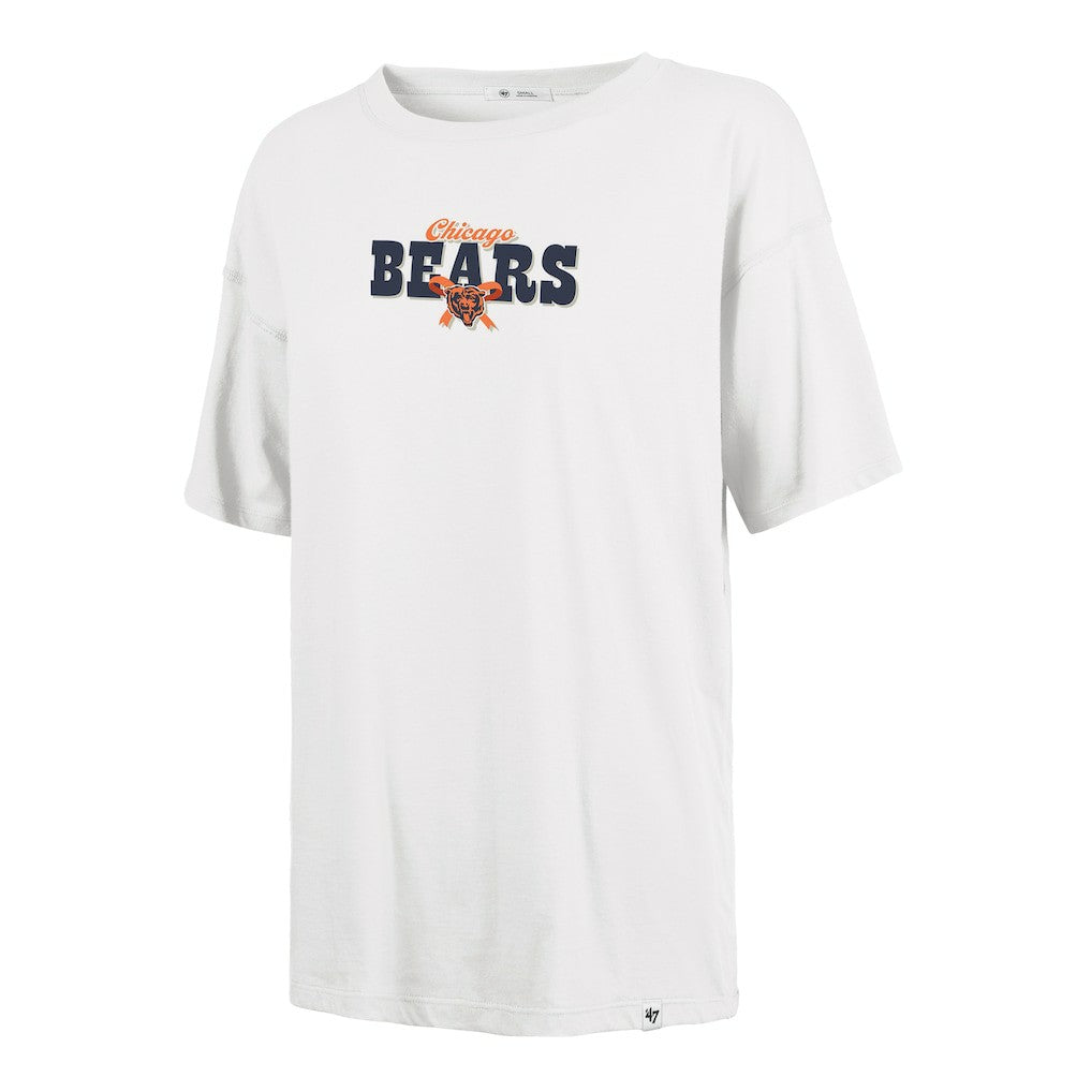 Chicago Bears '47 Women's Bow & Banner Sadie T-Shirt - White on sale