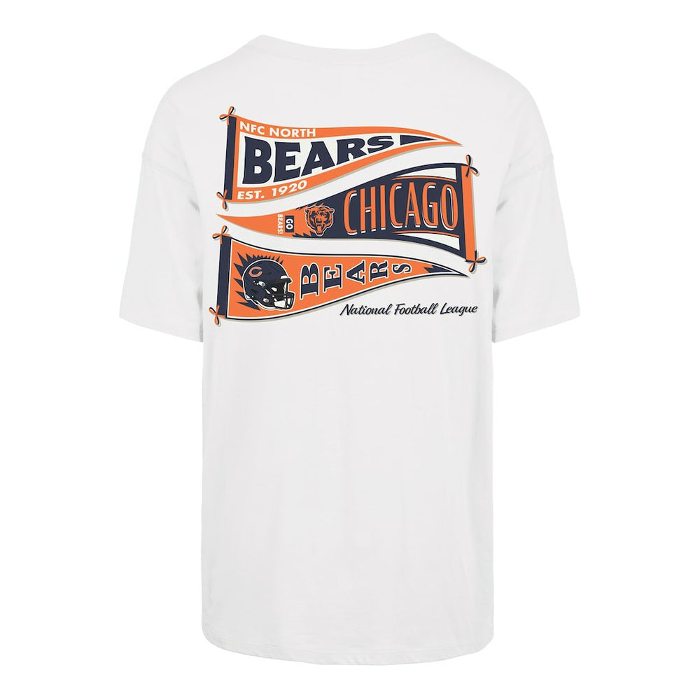 Chicago Bears '47 Women's Bow & Banner Sadie T-Shirt - White on sale