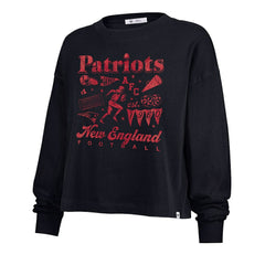 New England Patriots '47 Women's Team Collage Sydney Long Sleeve T-Shirt - Navy on sale