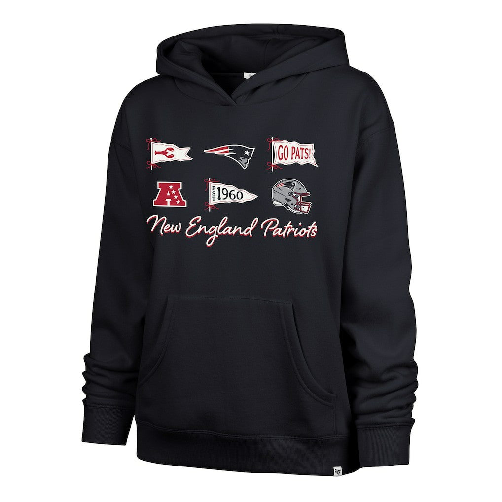 New England Patriots '47 Women's Bow & Banners Naomi Hoodie - Navy online