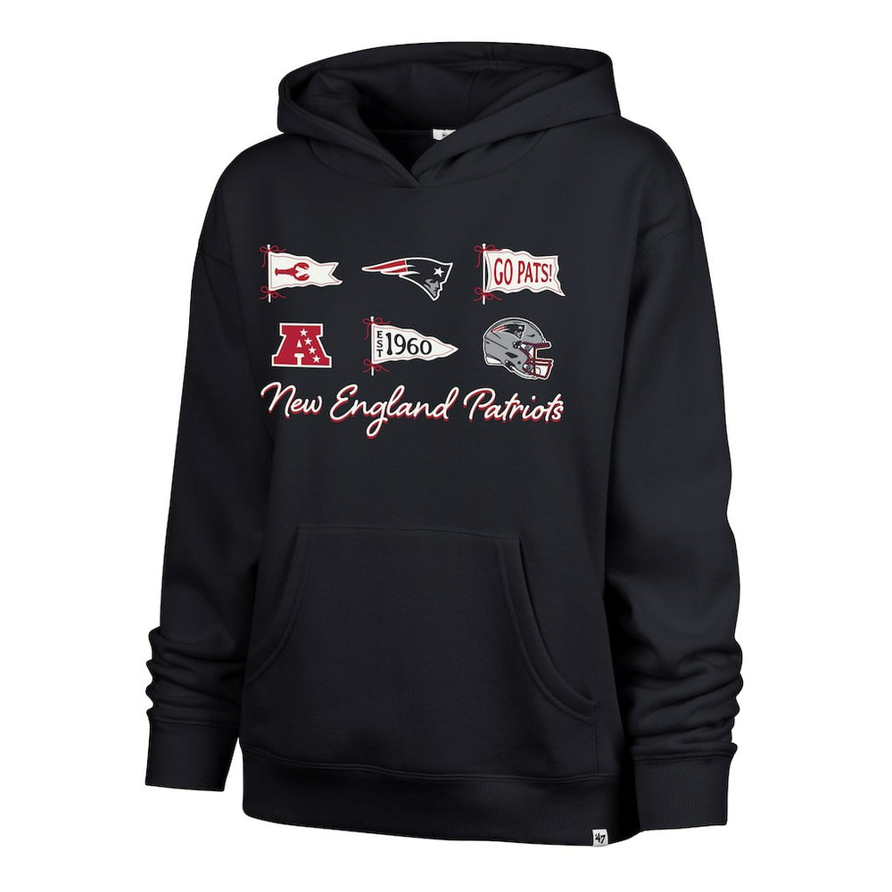 New England Patriots '47 Women's Bow & Banners Naomi Hoodie - Navy online