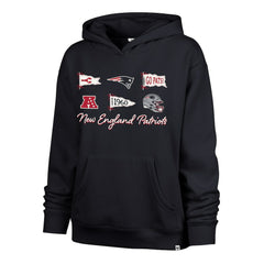 New England Patriots '47 Women's Bow & Banners Naomi Hoodie - Navy online