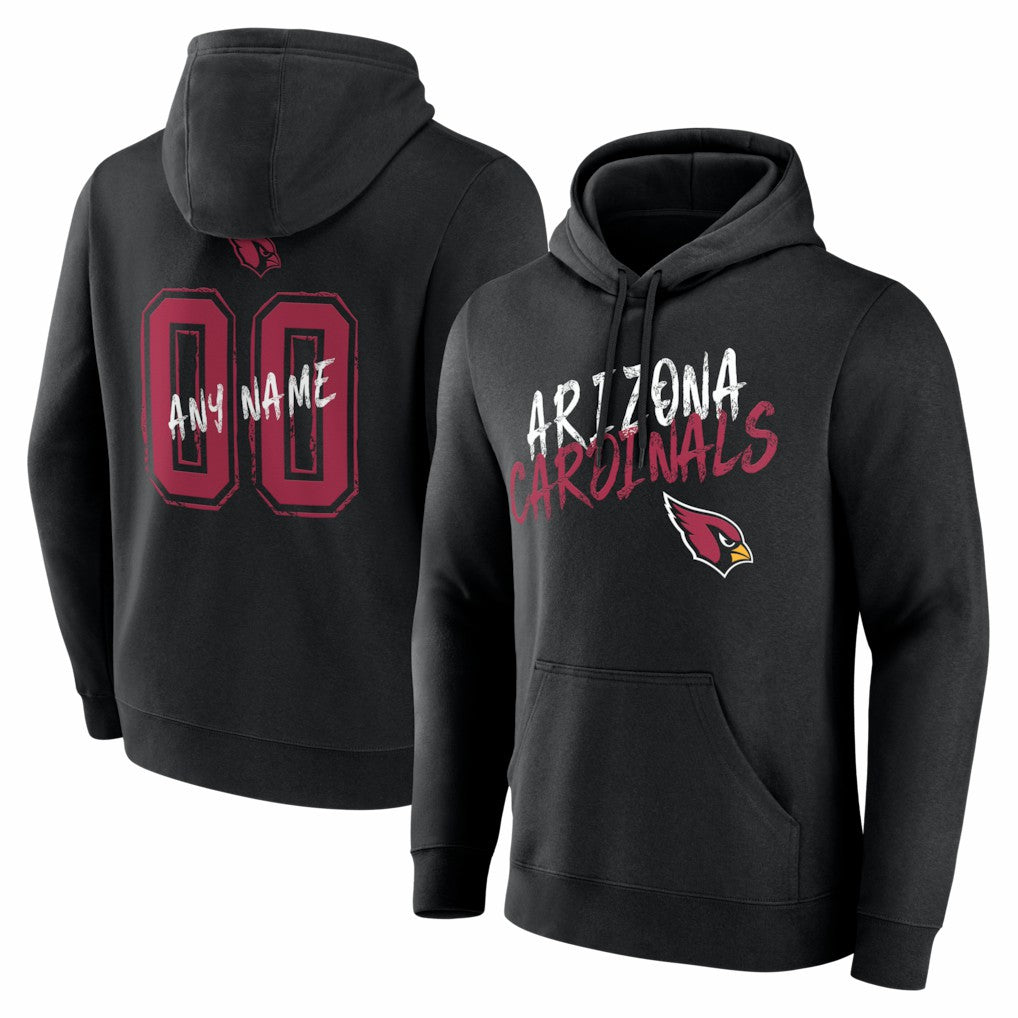 Arizona Cardinals Hustle Personalized Name & Number Hoodie - Black discount