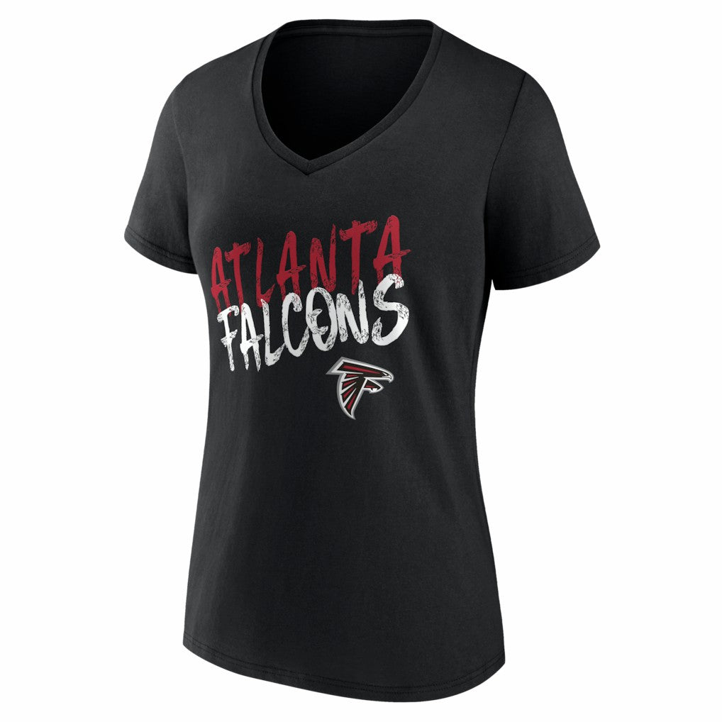 Atlanta Falcons Women's Hustle Personalized Name & Number V-Neck T-Shirt - Black discount