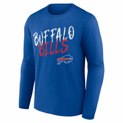 Buffalo Bills Hustle Personalized Name & Number Long Sleeve T-Shirt - Royal on sale