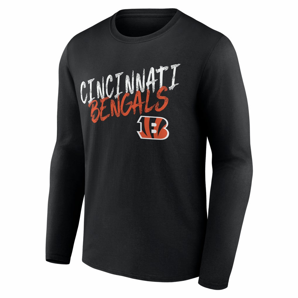 Cincinnati Bengals Hustle Personalized Name & Number Long Sleeve T-Shirt - Black online