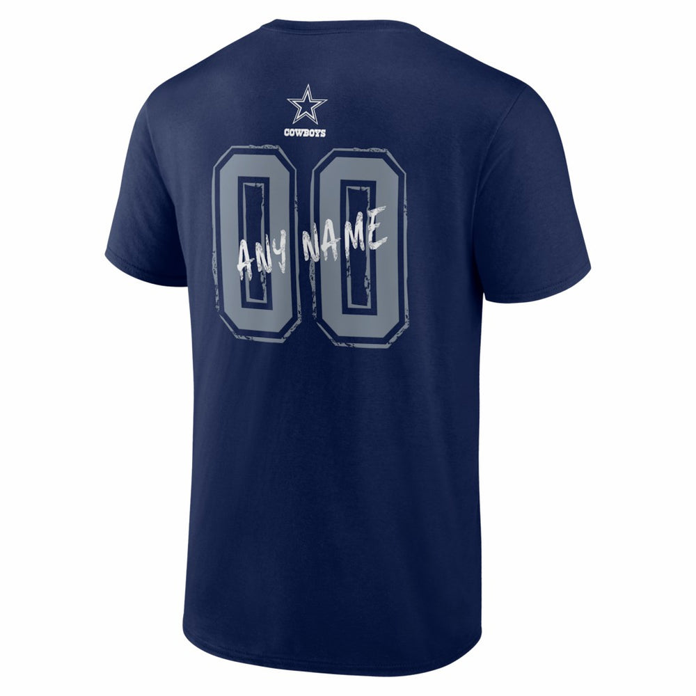 Dallas Cowboys Hustle Personalized Name & Number T-Shirt - Navy online