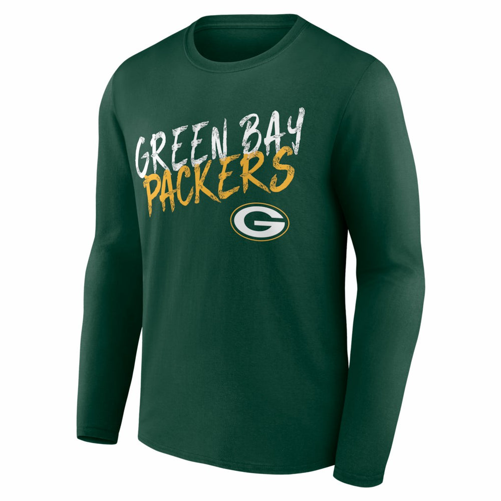 Green Bay Packers Hustle Personalized Name & Number Long Sleeve T-Shirt - Green sale