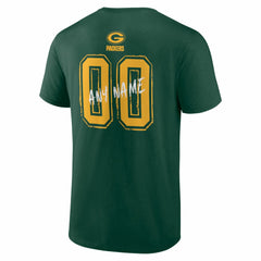 Green Bay Packers Hustle Personalized Name & Number T-Shirt - Green on sale