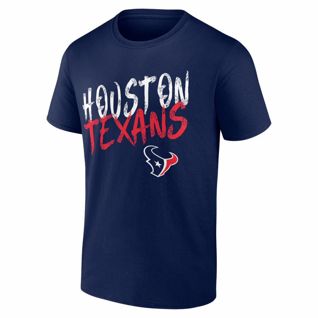 Houston Texans Hustle Personalized Name & Number T-Shirt - Navy cheap
