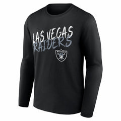 Las Vegas Raiders Hustle Personalized Name & Number Long Sleeve T-Shirt - Black sale