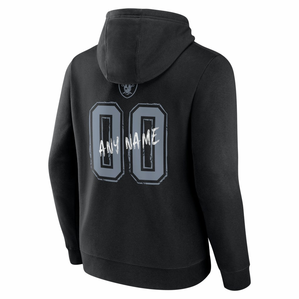 Las Vegas Raiders Hustle Personalized Name & Number Hoodie - Black for sale
