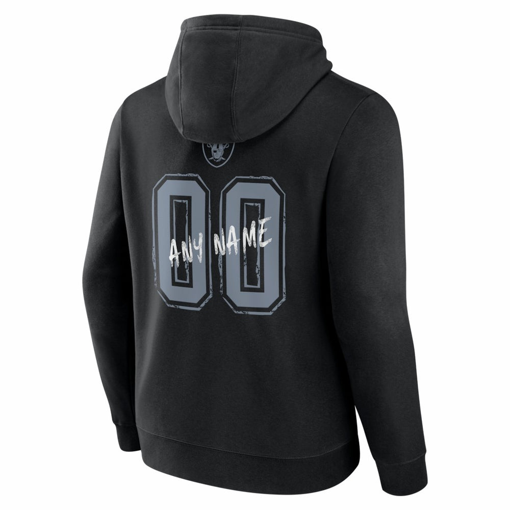 Las Vegas Raiders Hustle Personalized Name & Number Hoodie - Black for sale