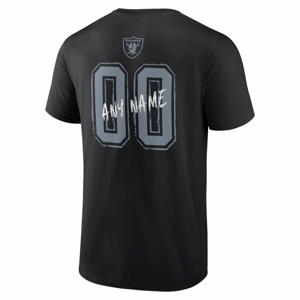 Las Vegas Raiders Hustle Personalized Name & Number T-Shirt - Black cheap