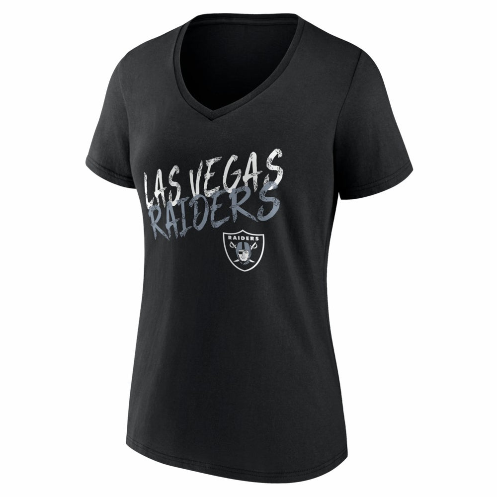 Las Vegas Raiders Women's Hustle Personalized Name & Number V-Neck T-Shirt - Black for sale