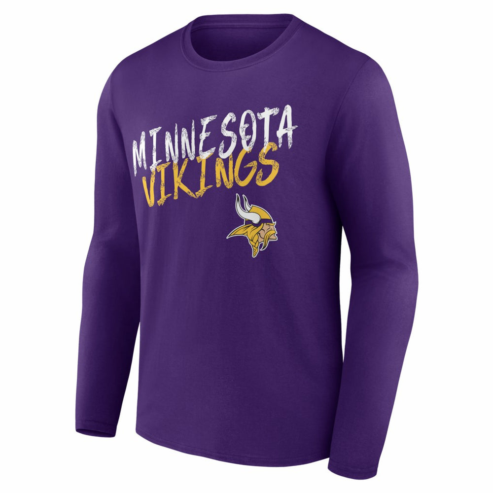 Minnesota Vikings Hustle Personalized Name & Number Long Sleeve T-Shirt - Purple for sale