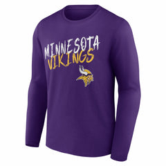 Minnesota Vikings Hustle Personalized Name & Number Long Sleeve T-Shirt - Purple for sale