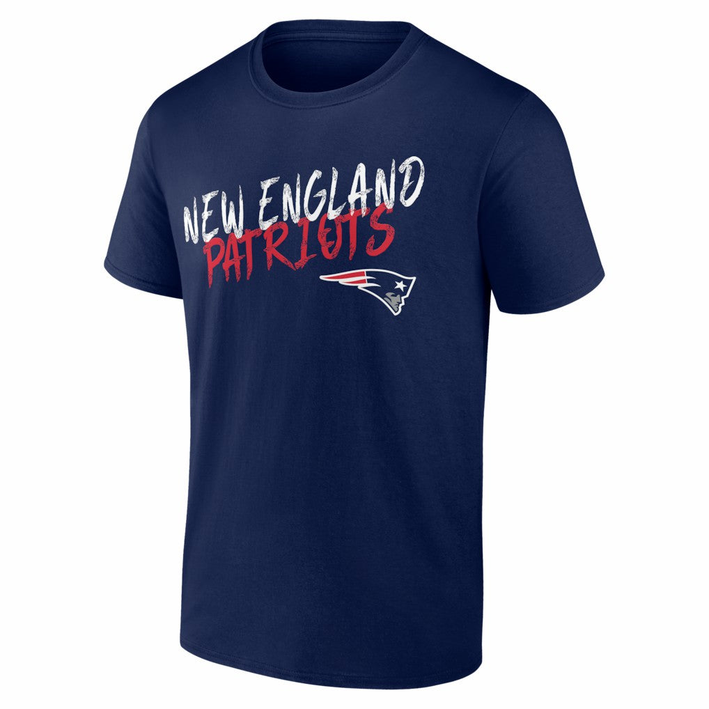 New England Patriots Hustle Personalized Name & Number T-Shirt - Navy cheap