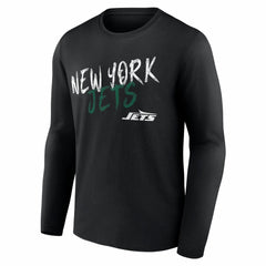 New York Jets Hustle Personalized Name & Number Long Sleeve T-Shirt - Black outlet