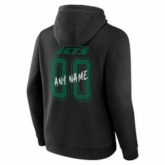New York Jets Hustle Personalized Name & Number Hoodie - Black outlet