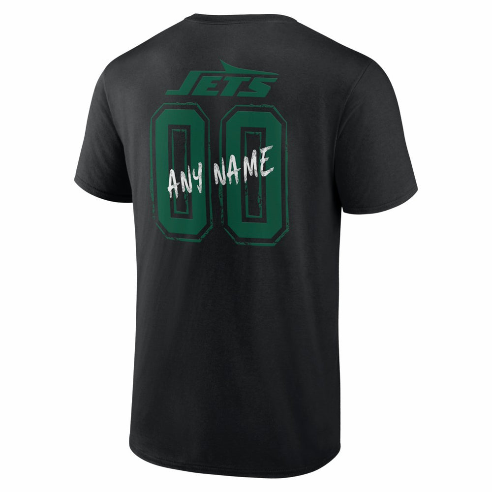 New York Jets Hustle Personalized Name & Number T-Shirt - Black sale