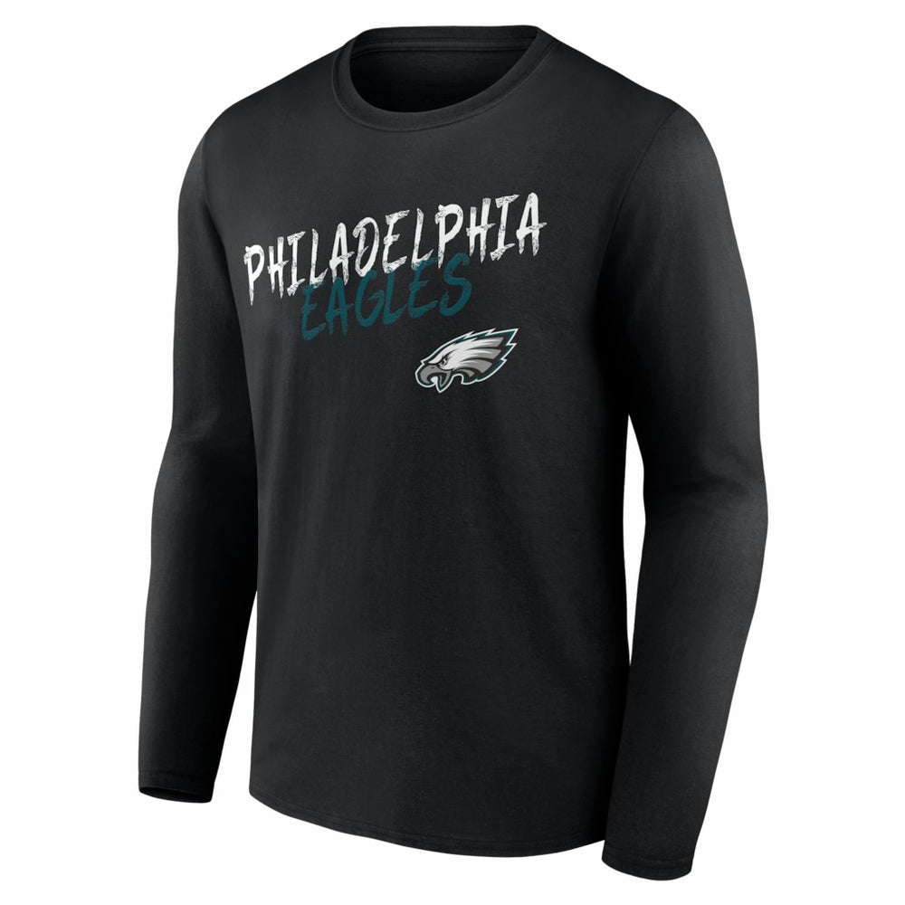 Philadelphia Eagles Hustle Personalized Name & Number Long Sleeve T-Shirt - Black outlet