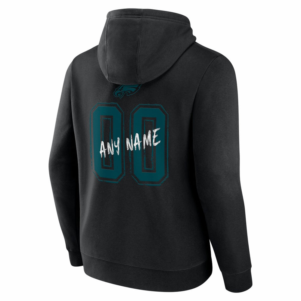 Philadelphia Eagles Hustle Personalized Name & Number Hoodie - Black online