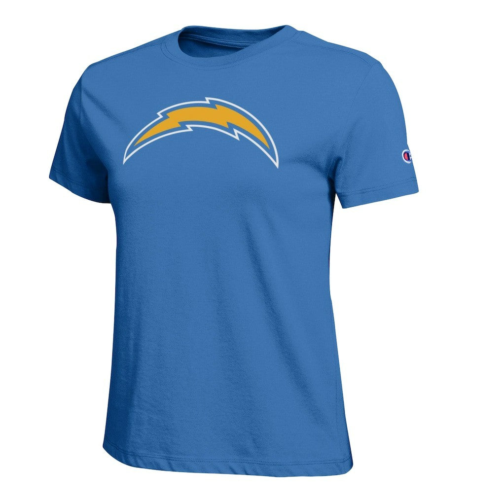 Los Angeles Chargers Champion Women's Logo T-Shirt - Powder Blue for sale