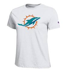 Miami Dolphins Champion Women's Logo T-Shirt - White discount