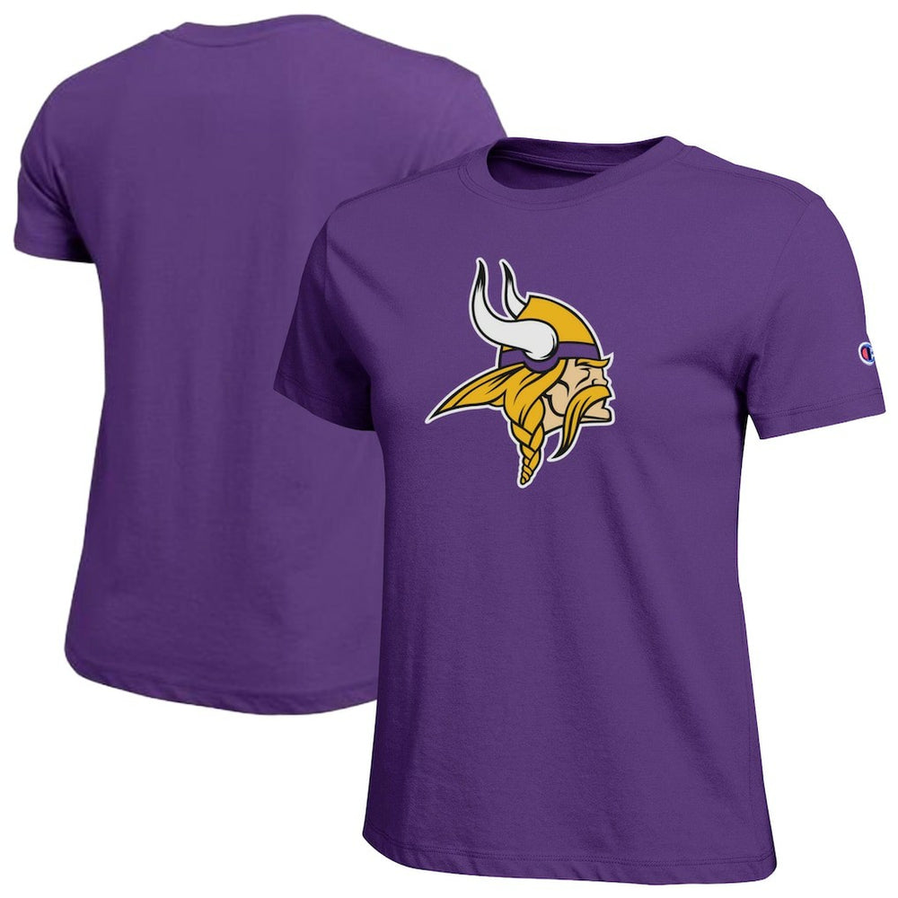 Minnesota Vikings Champion Women's Logo T-Shirt - Purple online