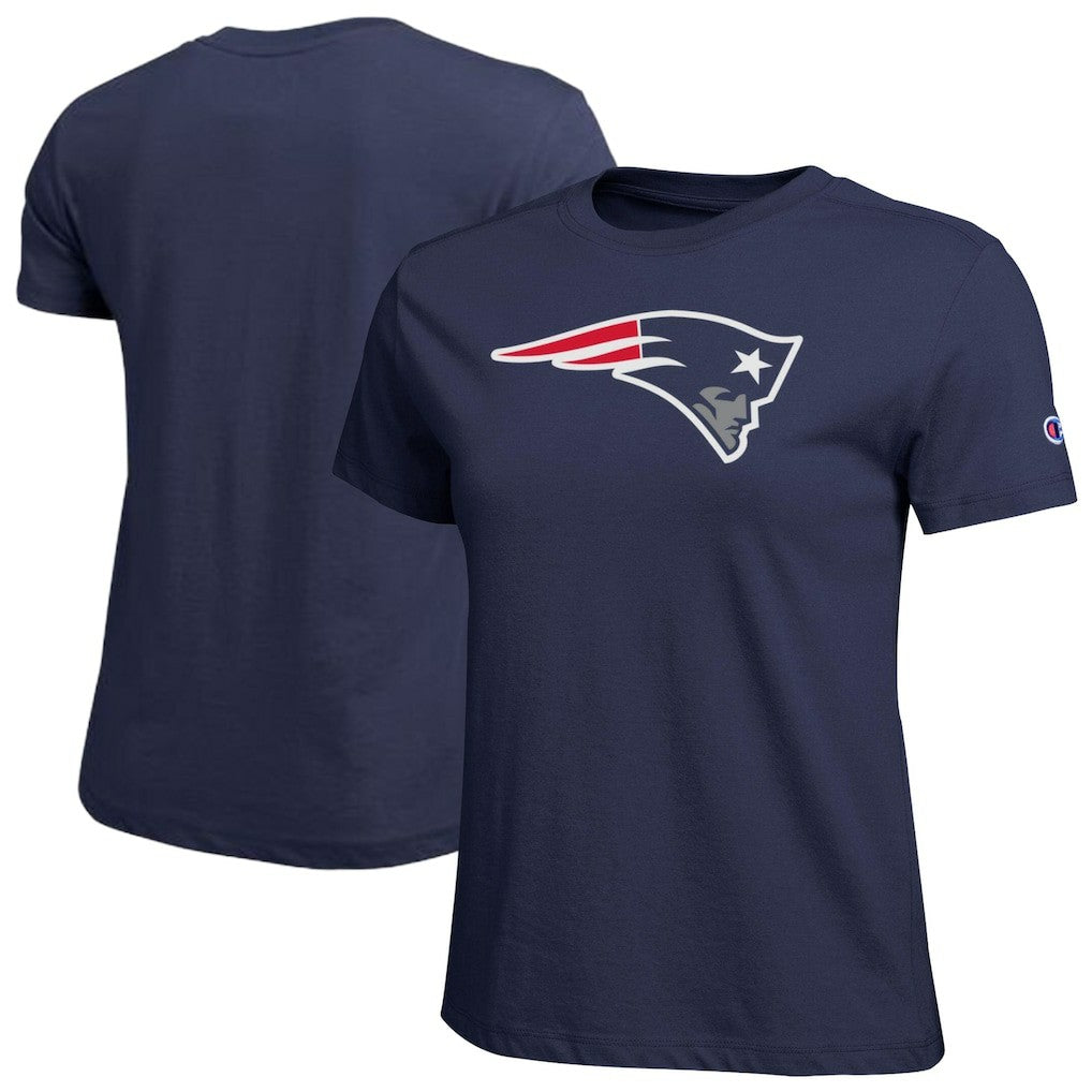 New England Patriots Champion Women's Logo T-Shirt - Navy discount