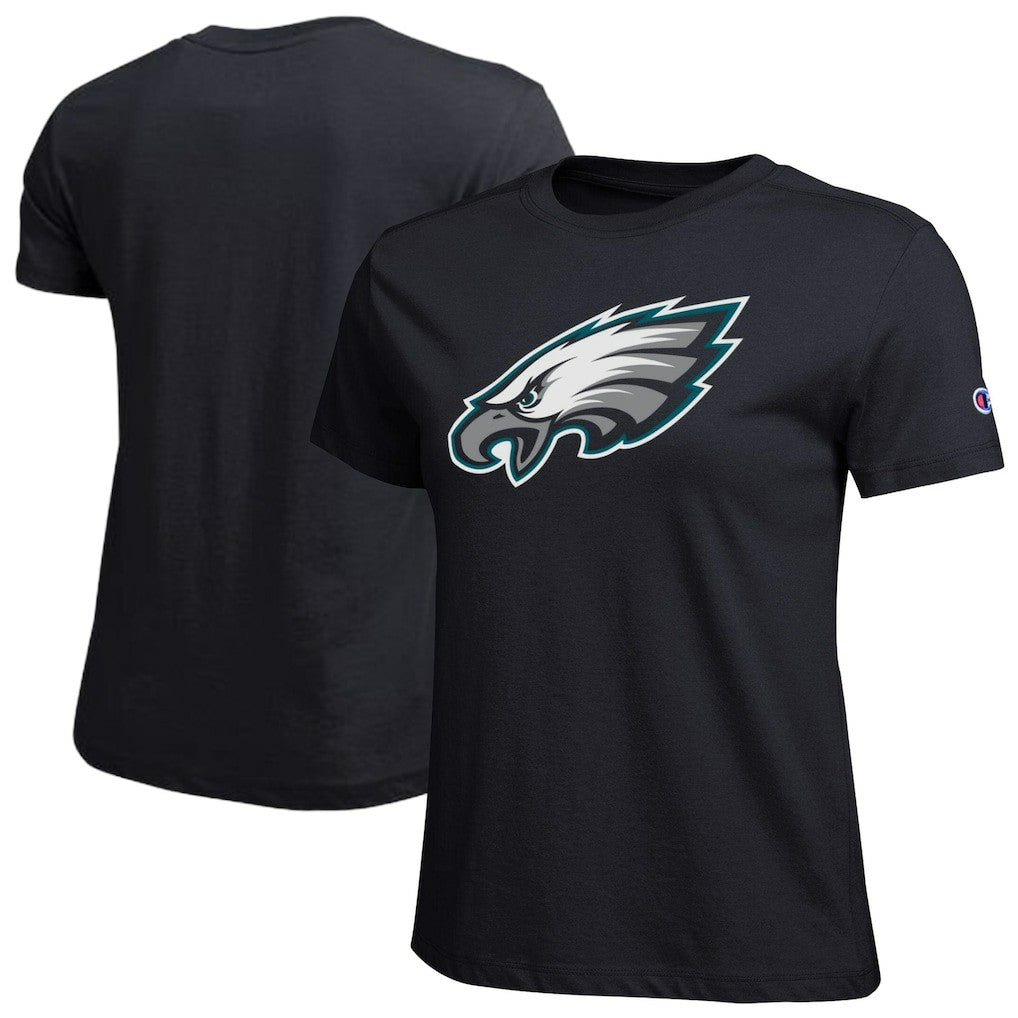 Philadelphia Eagles Champion Women's Logo T-Shirt - Black cheap