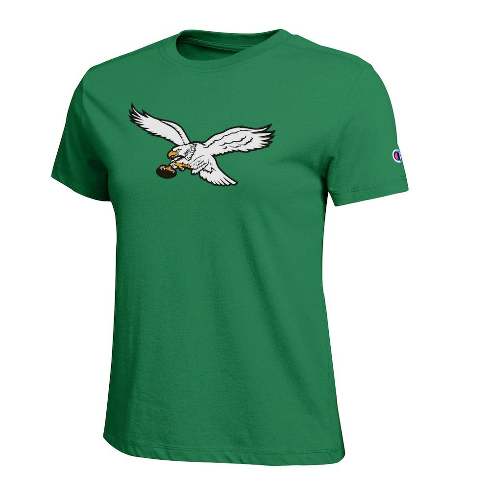 Philadelphia Eagles Champion Women's Logo T-Shirt - Kelly Green outlet