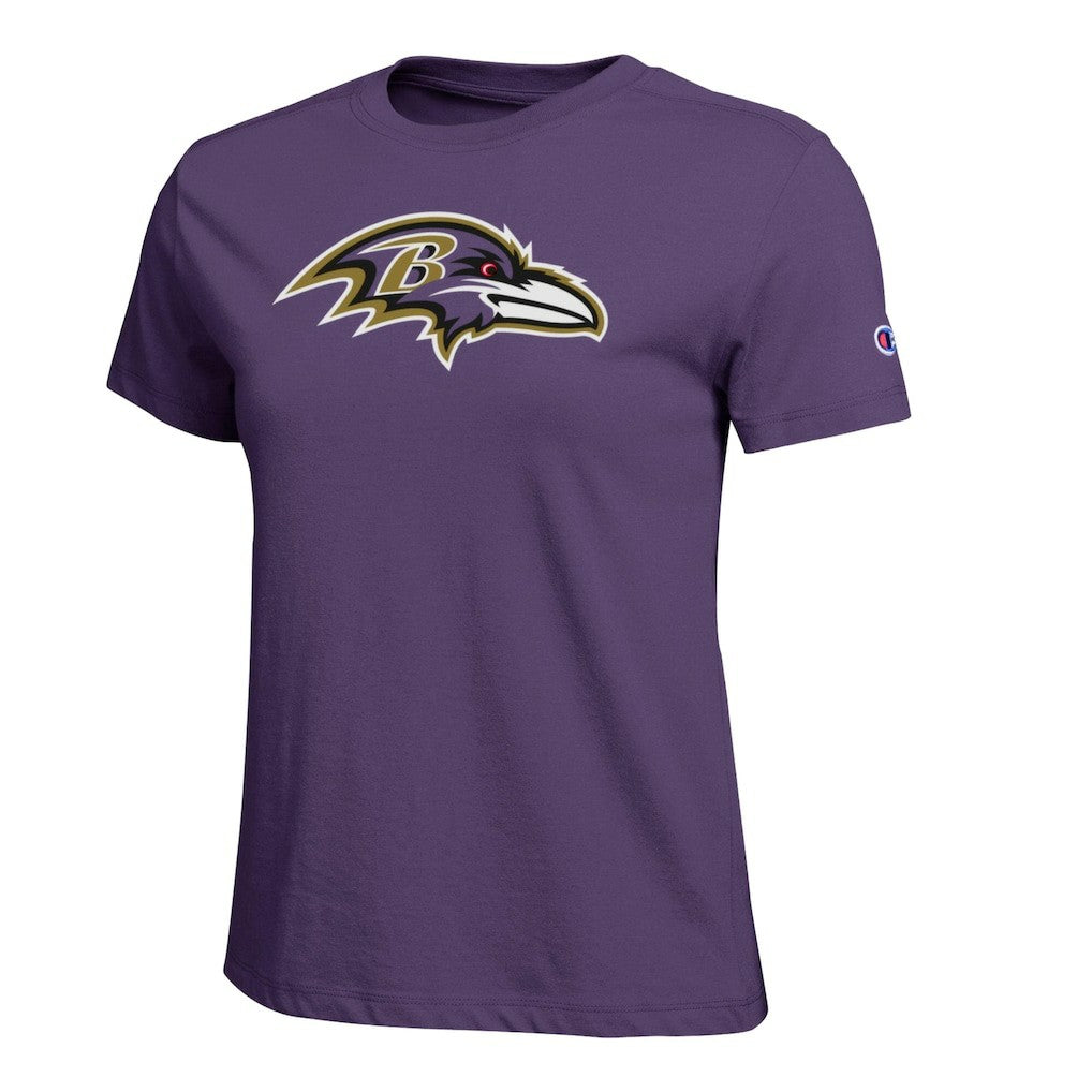 Baltimore Ravens Champion Women's Logo T-Shirt - Purple cheap