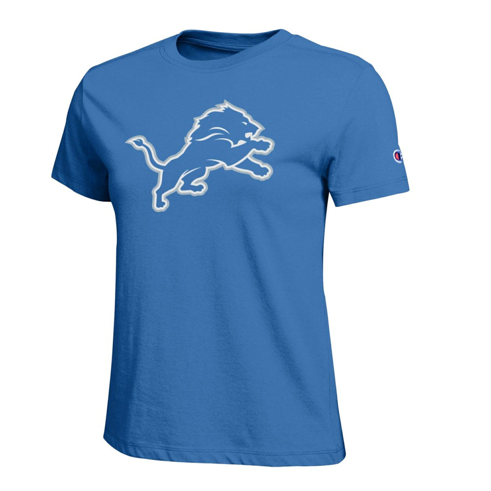 Detroit Lions Champion Women's Logo T-Shirt - Blue outlet