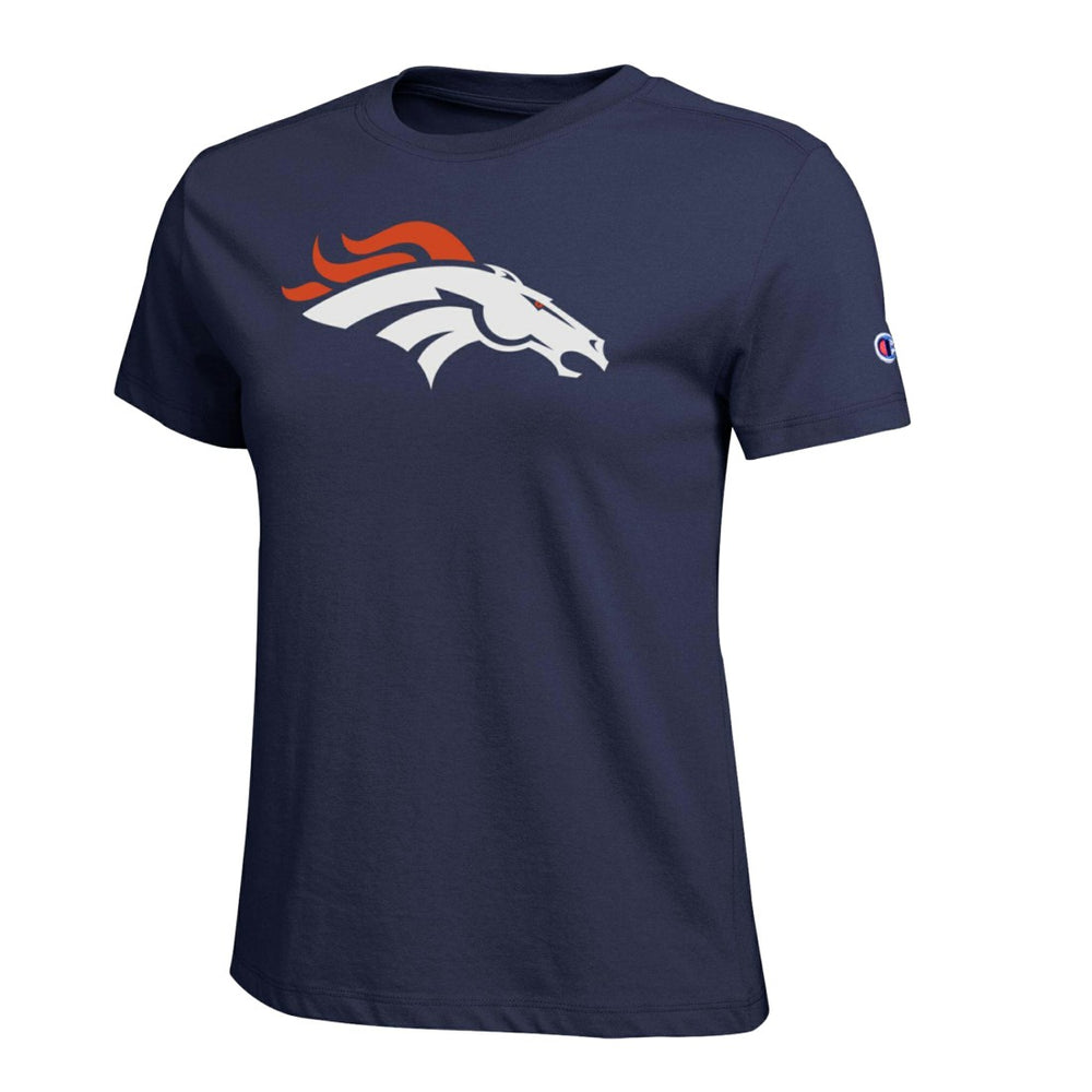 Denver Broncos Champion Women's Logo T-Shirt - Navy cheap