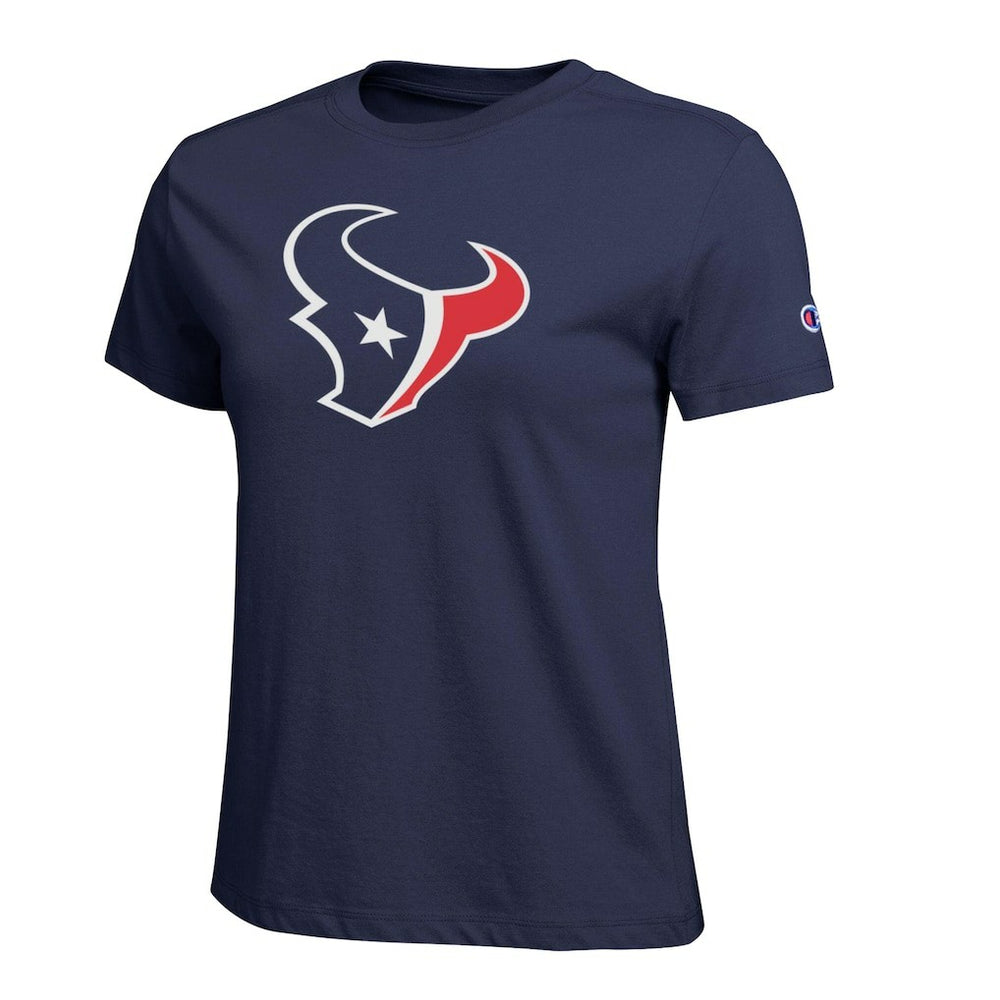 Houston Texans Champion Women's Logo T-Shirt - Navy discount