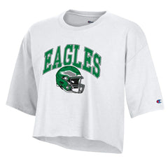 Philadelphia Eagles Champion Women's Boyfriend Cropped T-Shirt - White cheap