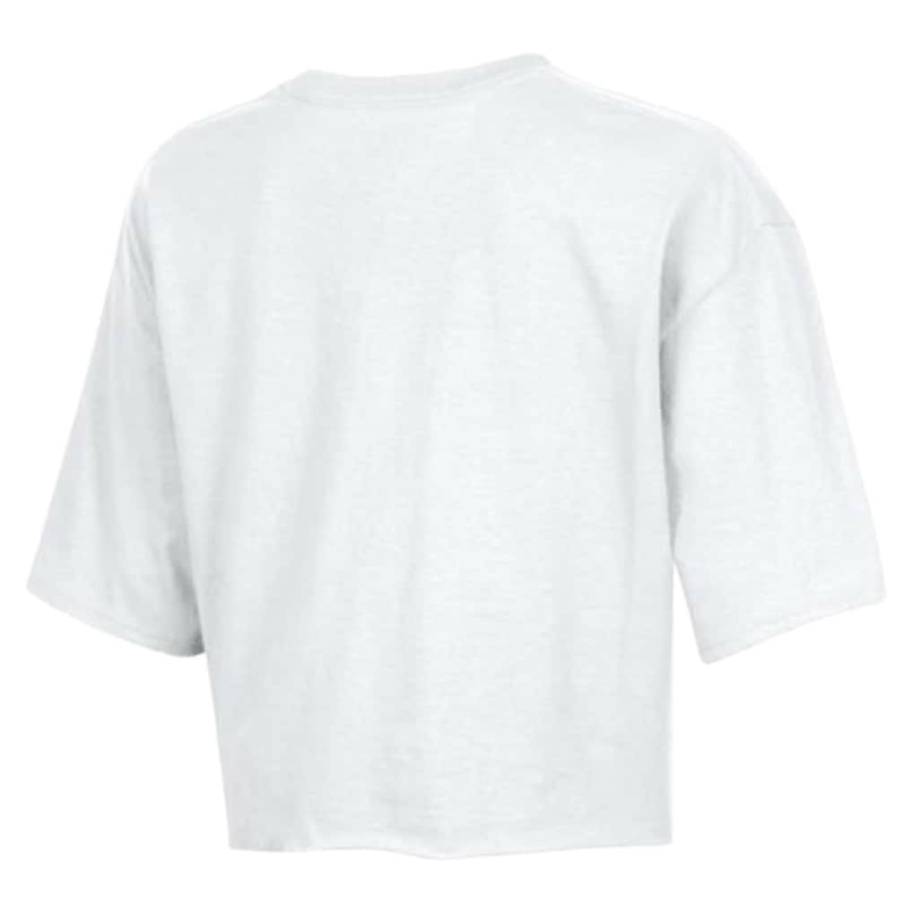 Chicago Bears Champion Women's Boyfriend Cropped T-Shirt - White cheap